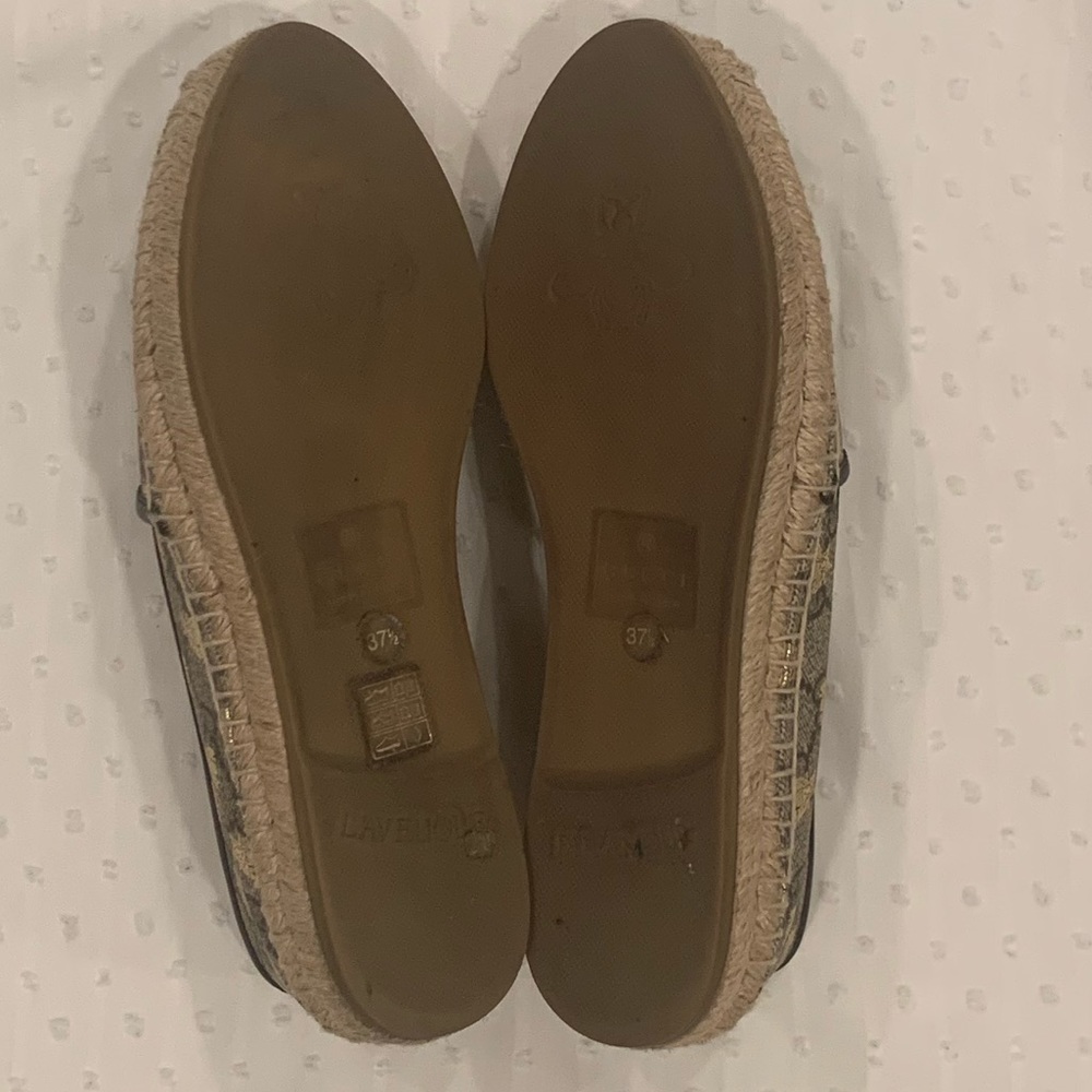 Authentic Gucci Monogram Bumblebee Espadrille Fla… - image 7